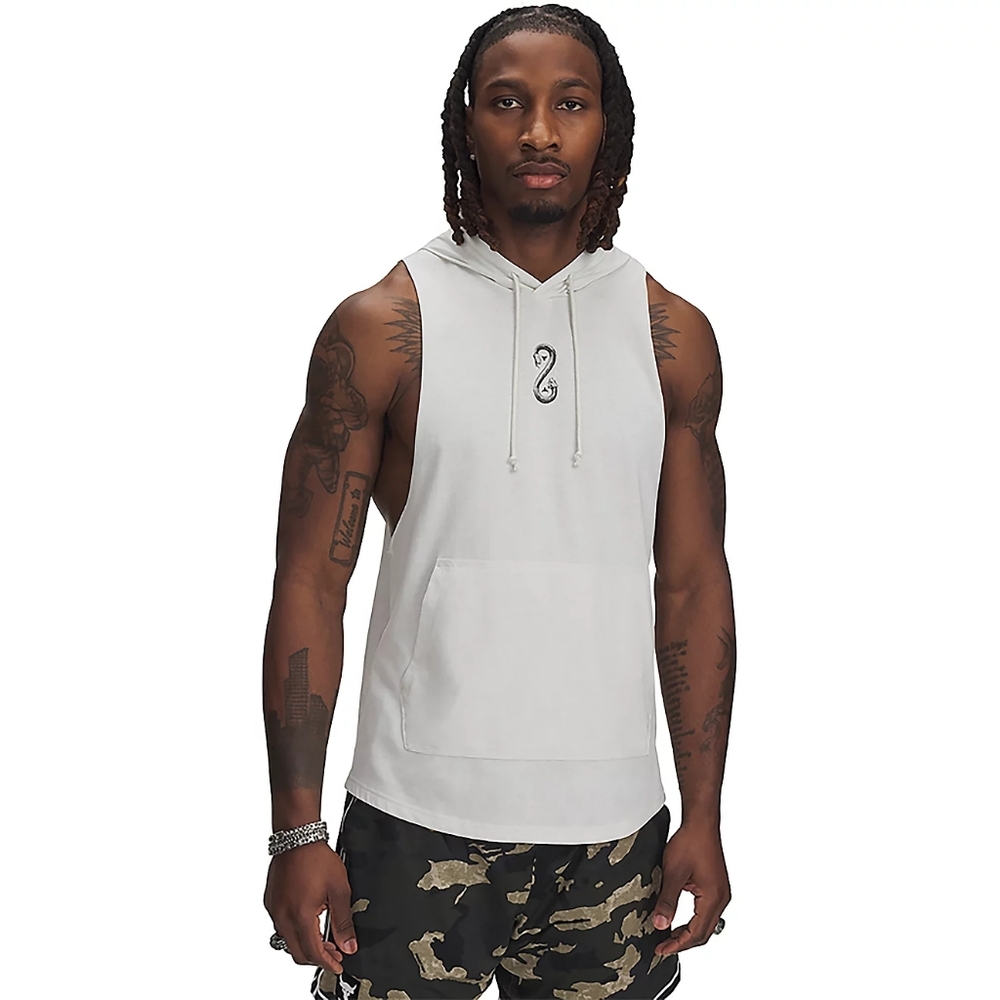 Under Armour Men's Sleeveless Hoodie White
